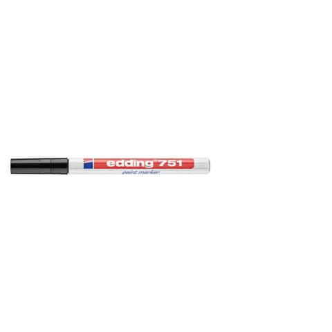 Marcatore a vernice edding 751 punta conica 1-2 mm nero E-751 001